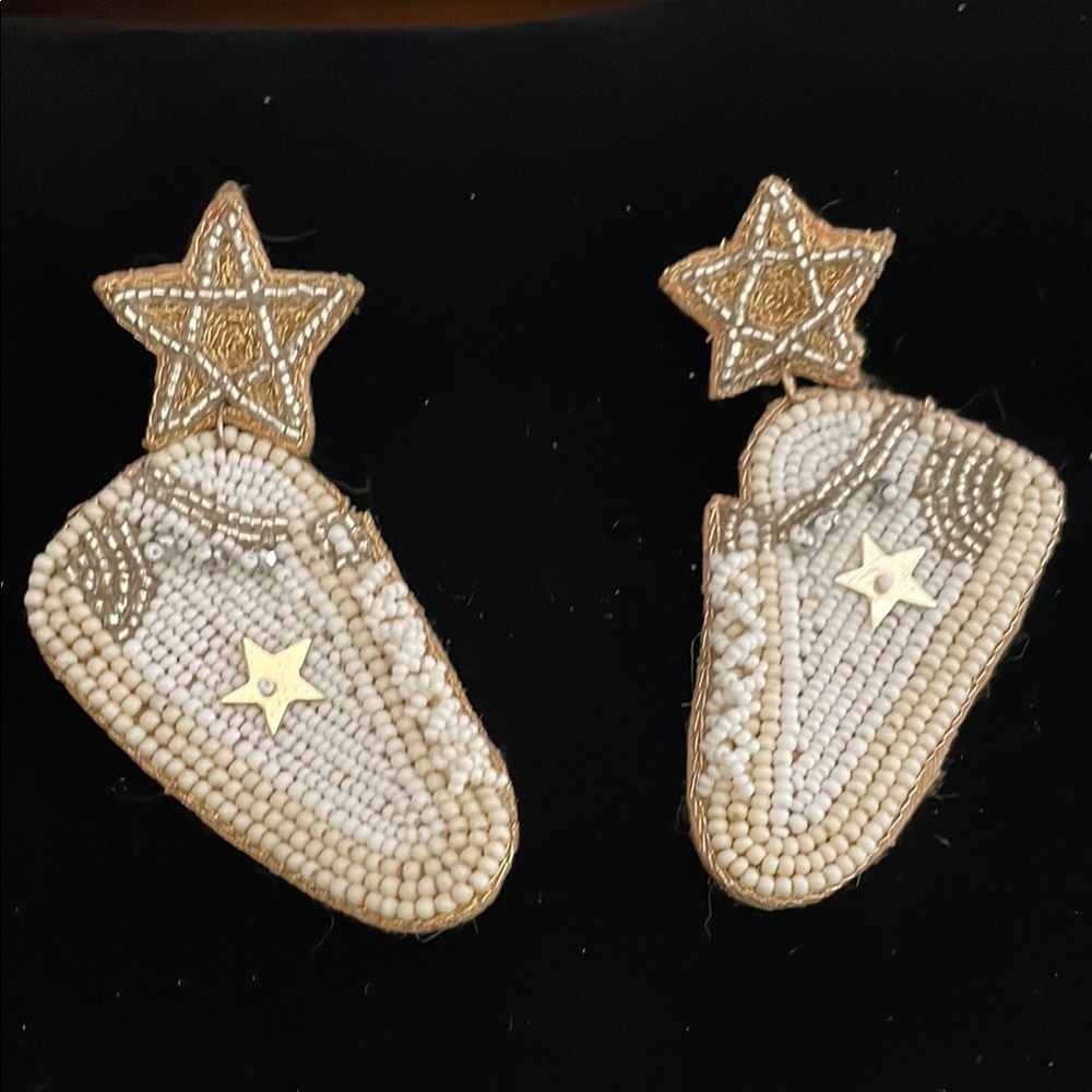 Seed Bead sneaker earrings